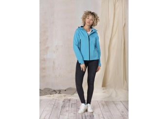 Casaco softshell para senhora reciclado certificado GRS Coltan