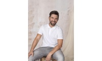 Polo para homem em material orgnico GOTS Graphite