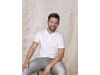 Polo para homem em material orgnico GOTS Graphite