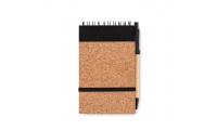 Bloco de capa de cortia A6 e caneta SONORACORK