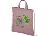 Mochila com cordes em algodo reciclado 210 g/m Pheebs