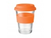 Copo 350ml de vidro com tampa e pega em silicone ASTOGLASS