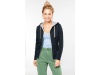 Casaco sweatshirt de senhora com capuz em contraste