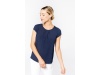 Blusa de senhora em crepe de manga curta