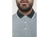 Polo mlange bicolor de homem