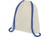 Mochila com cordes coloridos em algodo 100 g/m Oregon