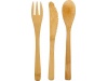 Conjunto de talheres de bambu Celuk