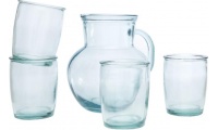 Conjunto de 5 copos de vidro reciclado Terazza