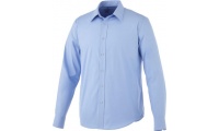 Camisa elstica de popelina de manga comprida de homem Hamell