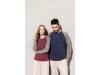 Sweatshirt BIO bicolor de homem com decote redondo e mangas raglan