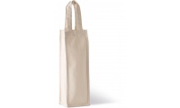 Saco porta-garrafa em algodo canvas Natural