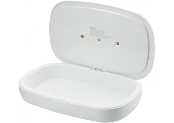 Higienizador UV Capsule para smartphone com base de carregamento sem fio de 5 W