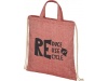 Mochila com cordes em algodo reciclado 210 g/m Pheebs