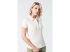 Polo piqu BIO de senhora de manga curta Branco