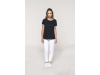 T-shirt de senhora em malha piqu com decote redondo