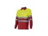 POLO DE ALTA VISIBILIDADE DE MANGA COMPRIDA BICOLOR 160gr/m2 4XL 5XL