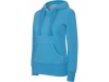 Sweatshirt de senhora com capuz em polister/algodo