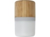 Coluna Bluetooth em bambu com luz Aurea