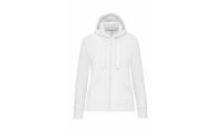 Casaco sweatshirt de senhora com capuz Branco