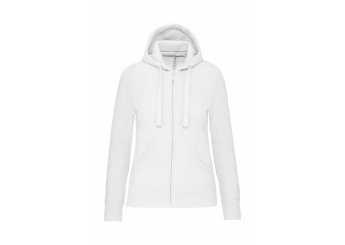 Casaco sweatshirt de senhora com capuz Branco