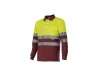 POLO DE ALTA VISIBILIDADE DE MANGA COMPRIDA BICOLOR 160gr/m2 4XL 5XL