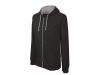 Casaco sweatshirt com capuz em contraste