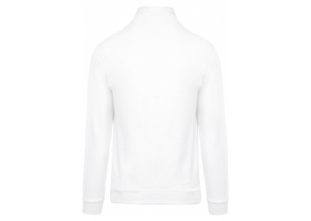 Sweatshirt com 1 /2 fecho Kariban branco