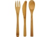 Conjunto de talheres de bambu Celuk