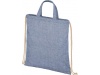 Mochila com cordes em algodo reciclado 210 g/m Pheebs