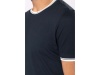 T-shirt de homem em malha piqu com decote redondo