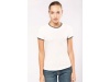 T-shirt de senhora em malha piqu com decote redondo