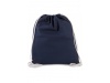 Mochila pequena em algodo biolgico com cordes
