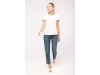 T-shirt de senhora em malha piqu com decote redondo
