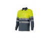 POLO DE ALTA VISIBILIDADE DE MANGA COMPRIDA BICOLOR 160gr/m2 4XL 5XL