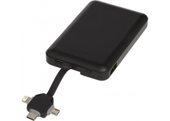 Powerbank sem fio de 5000mAh com cabo 3 em 1 Kano