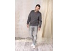 Camisola com gola redonda para homem em material orgnico reciclado Jasper