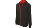 Casaco sweatshirt com capuz em contraste