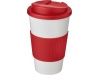 Copo Americano 350ml com pega e tampa  prova de derramamento