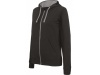 Casaco sweatshirt de senhora com capuz em contraste
