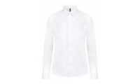 Camisa piloto de senhora de manga comprida