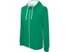 Casaco sweatshirt com capuz em contraste