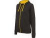 Casaco sweatshirt de senhora com capuz em contraste
