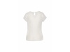 Blusa de senhora em crepe de manga curta