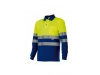 POLO DE ALTA VISIBILIDADE DE MANGA COMPRIDA BICOLOR 160gr/m2 4XL 5XL