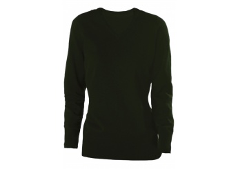 PULLOVER DE SENHORA DECOTE V Forest Green