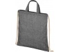 Mochila com cordes em algodo reciclado 210 g/m Pheebs
