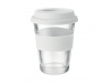 Copo 350ml de vidro com tampa e pega em silicone ASTOGLASS