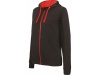 Casaco sweatshirt de senhora com capuz em contraste