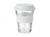 Copo 350ml de vidro com tampa e pega em silicone ASTOGLASS