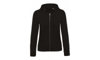 Casaco sweatshirt BIO de senhora com capuz